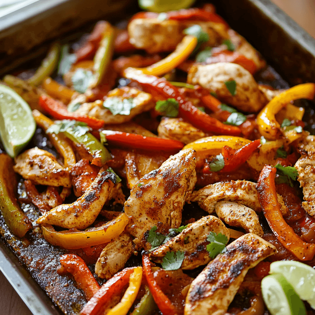 Sheet Pan Chicken Fajitas