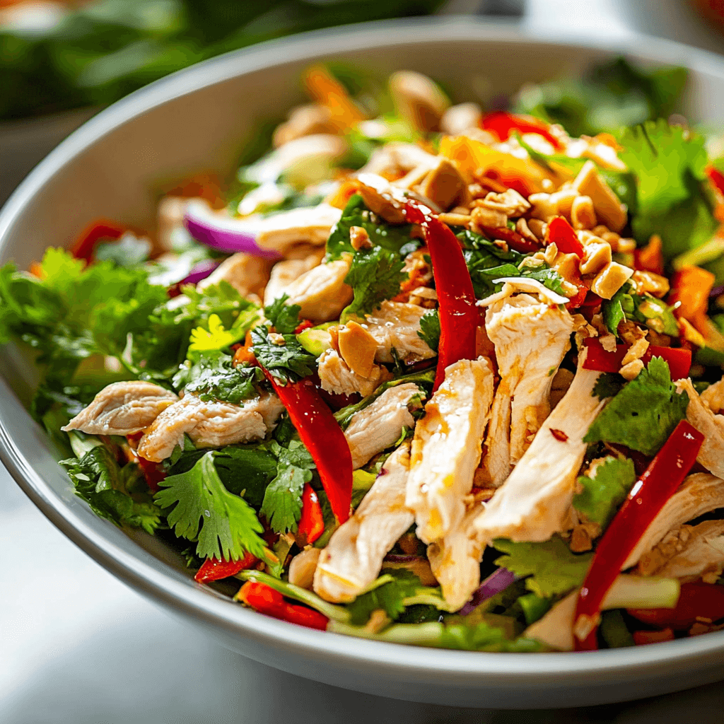 Thai Chicken Salad Plated