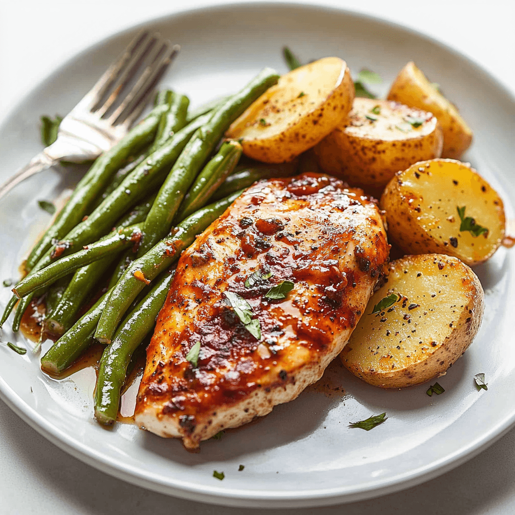Chicken Green Beans and Potatoes Dish