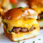 Cheesy Sausage Egg Breakfast Sliders