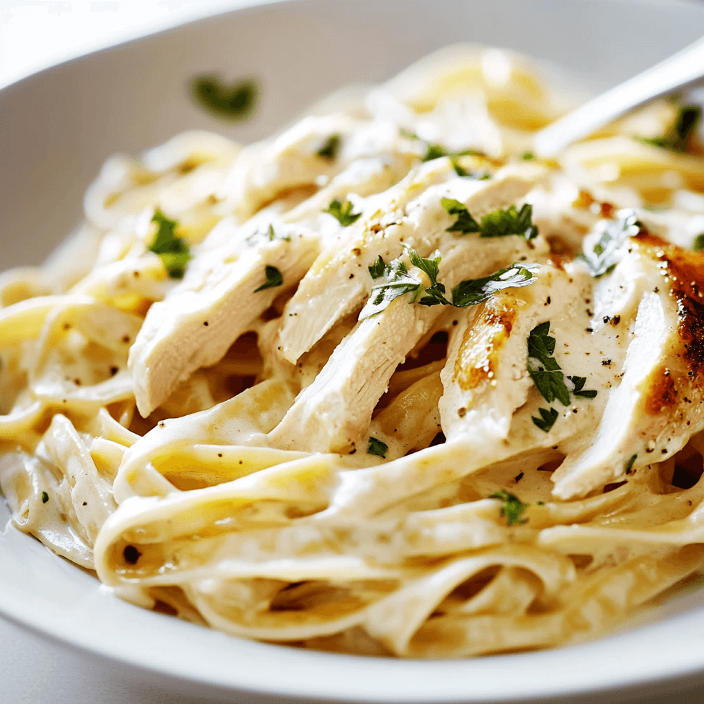 Rotisserie Chicken Alfredo Dish