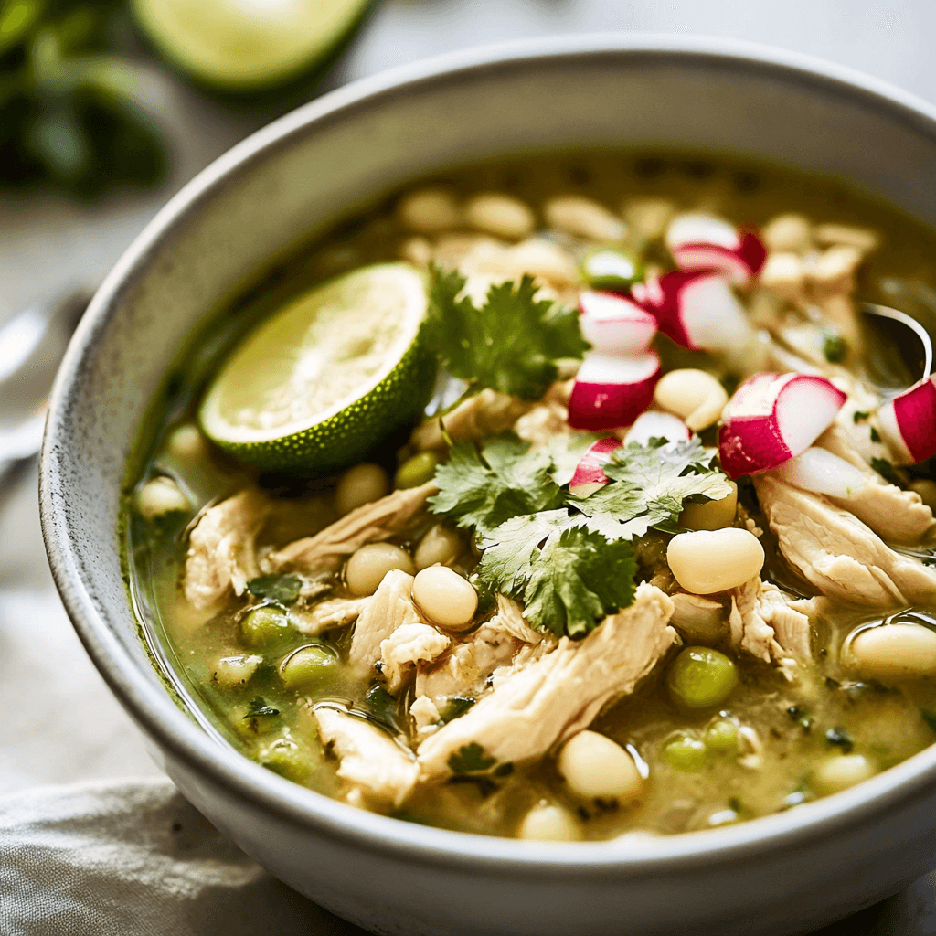 Crockpot Mexican Chicken Pozole Verde